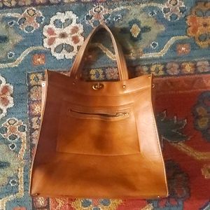 Structured pleather bag